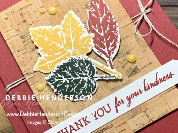 Stampin' Up! Cork Specialty Paper & Gorgeous Leaves Bundle