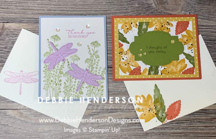 dragonfly garden love of leaves stampin up class