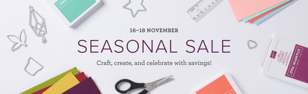 stampin up seasonal sale promotion