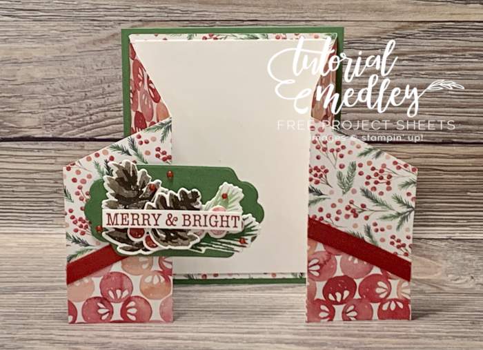tutorial medley free project sheets stampin up painted christmas designer paper christmas season bundle