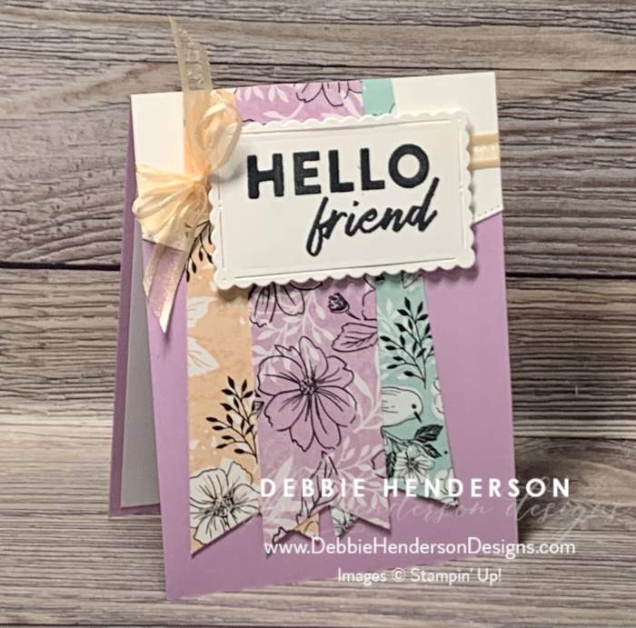stampin up sale-a-bration hello friend