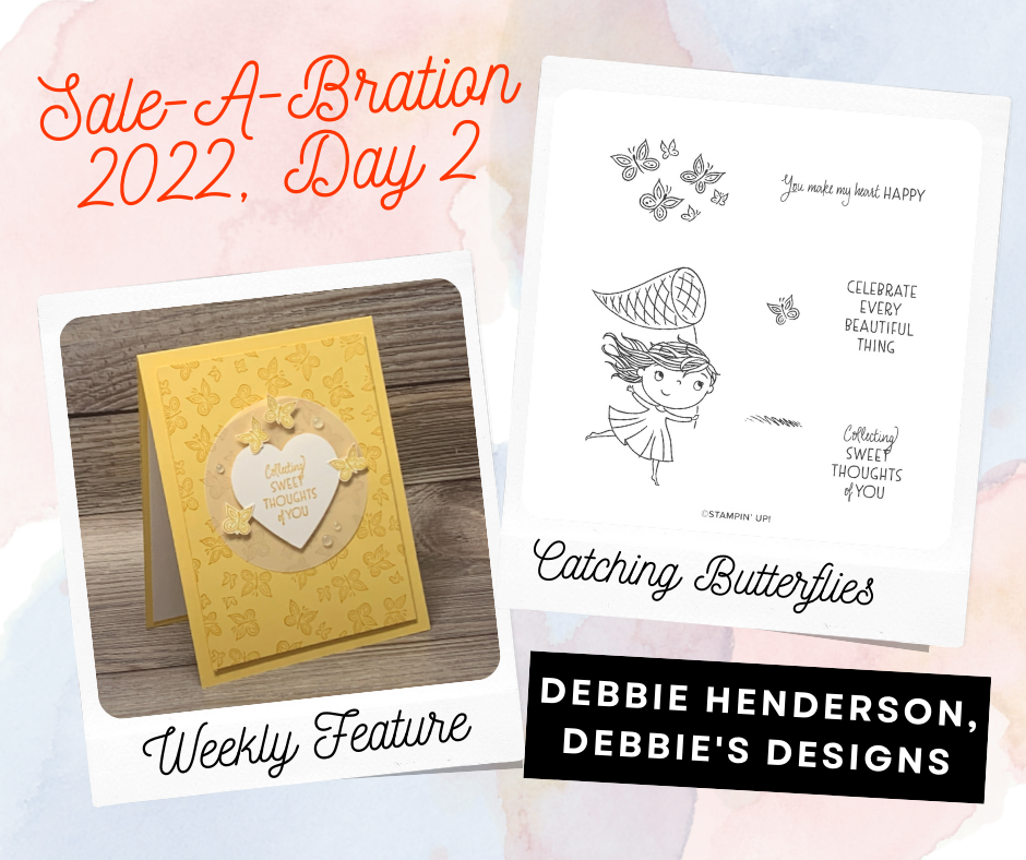 stampin up sale-a-bration catching butterflies