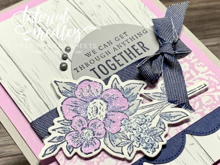 stampin up blessings of home flowers of home heart and home