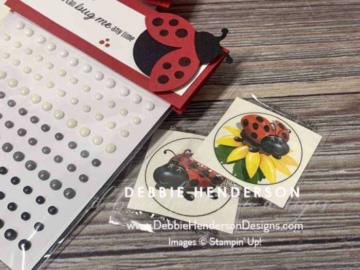 stampin up bingo event hello ladybug