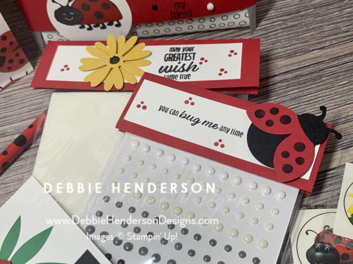 stampin up bingo event hello ladybug