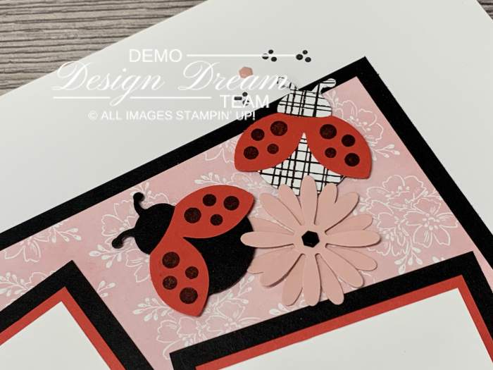 stampin up hello ladybug hand-penned designer paper scrapbook layouts