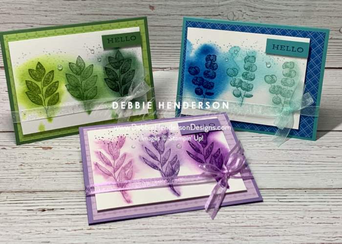 stampin up forever ferns wet stamping technique on fluid 100 watercolor paper