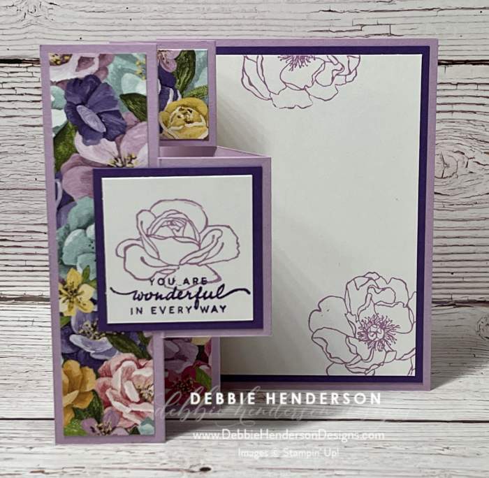 happiness abounds hues of happiness designer paper fancy card fold