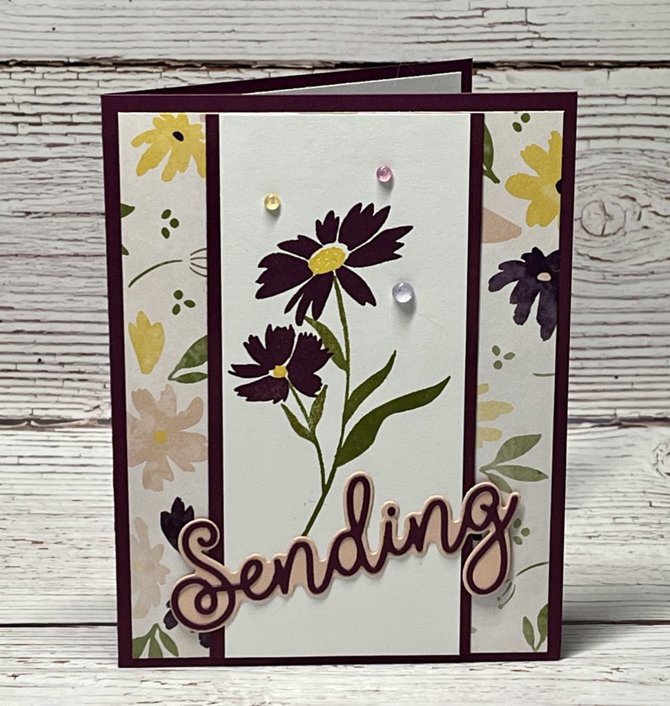 stampin up sending smiles design a daydream designer paper sweet songbirds card swaps