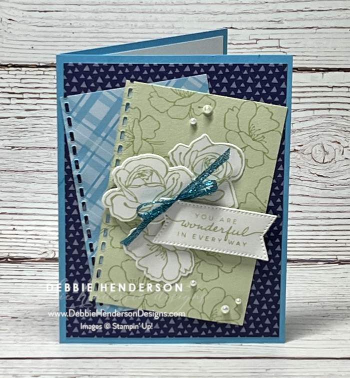 stampin up happiness abounds stylish shapes in color designer paper
