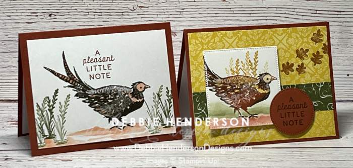 control freaks blog hop stampin up rustic harvest designer paper painted pheasants