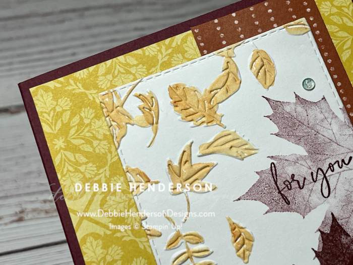 stampin up rustic harvest designer paper gift card holder