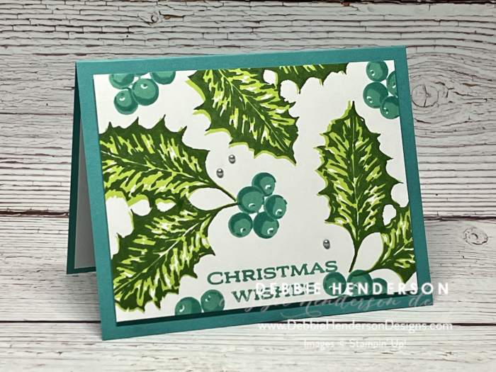 stampin up leaves of holly christmas