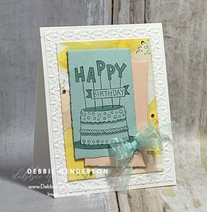 stampin up best day watercolor swipe technique