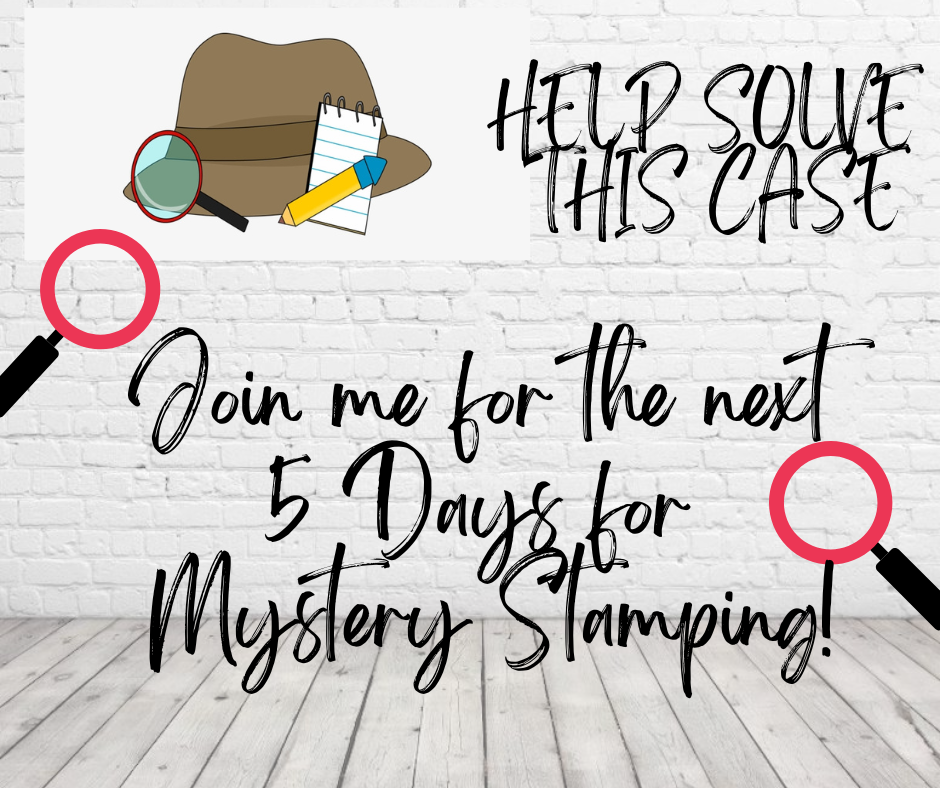 mystery stamping event with rain or shine suite and a drappery card fold