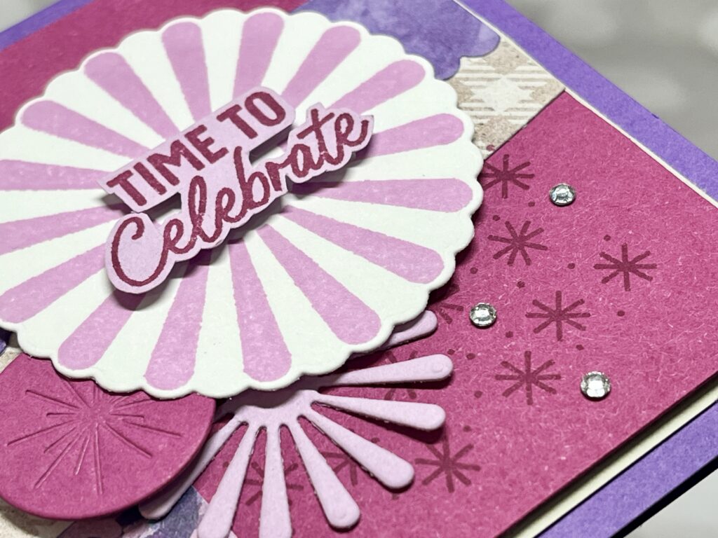 stampin up round we go perennial lavender create with stamping friends sketch challenge